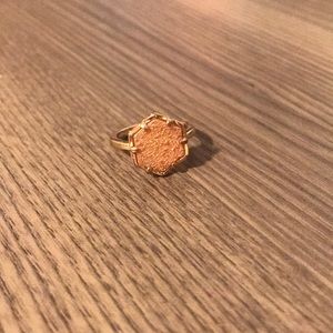 Kendra Scott Kylie Drusy Ring Gold Size 6